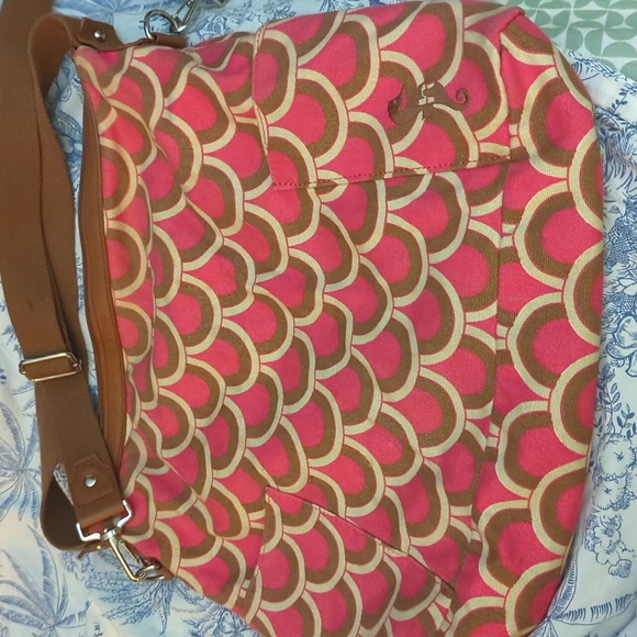 Halsea Pink Mod Retro Soft Shoulder Bag Purse Seahorse - Picture 1 of 6
